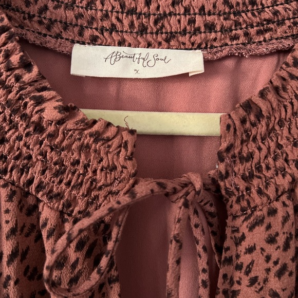 Midi dress with animal print - Picture 2 of 3